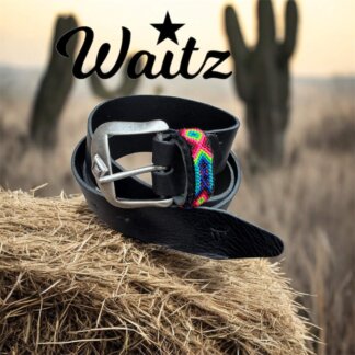 YUMA black soft leather belt